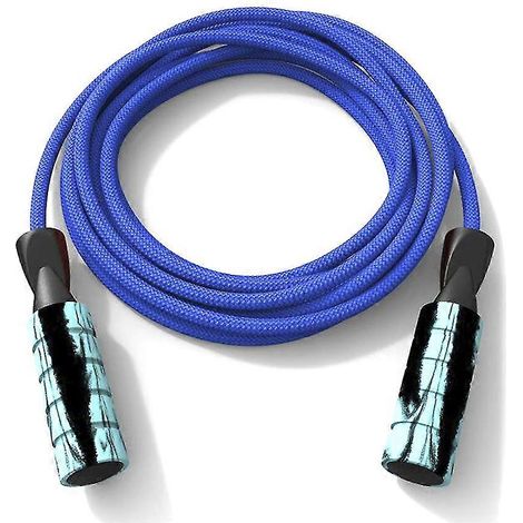 Corde à sauter en coton, longueur ajustable, compatible avec le cardio, l'entraînement d'endurance, le fitness et l'exercice. (1/5)