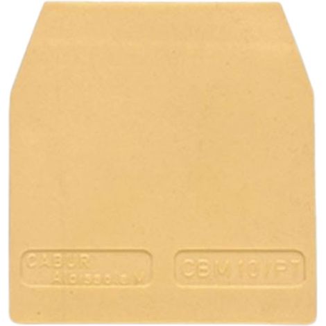 Piastrina Terminale per morsetto DAS.4 Beige
