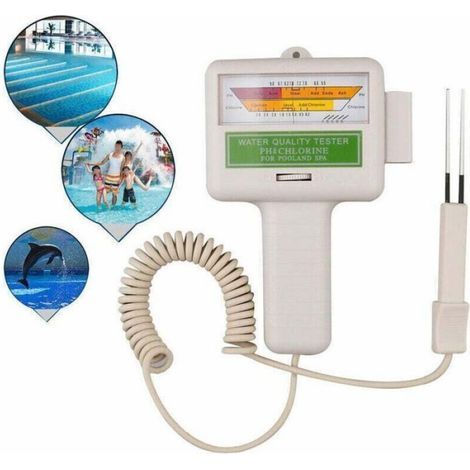 Schwimmbadwasseranalyse – Elektronisches Chlor- und pH-Messgerät für Schwimmbäder – Wasserqualitätsmessgerät (1/5)