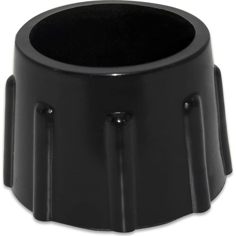 Lot de 4 Embouts de Protection de Sol en Caoutchouc Synthétique Antidérapants pour Meubles Ronds - Diamètre 35 mm, 3,5 cm, Noir