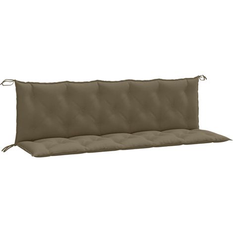 Maison Exclusive - Gartenbank-Auflagen 2 Stk. Melange Taupe 180x5