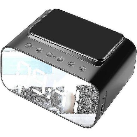 Réveil numérique avec chargeur USB, haut-parleur Bluetooth et affichage LED PXCL (1/4)