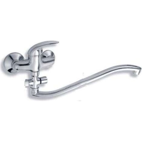 Novaservis Metalia 55 - Miscelatore per vasca da bagno a parete senza accessori 100 mm, cromo 55033/1,0