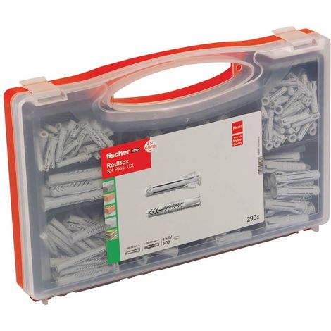 Fischer scatola tasselli SX/UX rosso Nylon 1 Set (1/5)