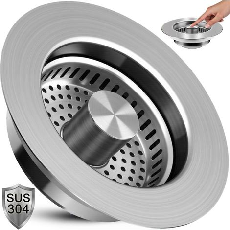 Lavador de refrigerador de cocina FLBDW, 3 en 1, grifo y filtro, anti-obstrucción, acero inoxidable 304, 3-1/2 pulgadas (1/5)