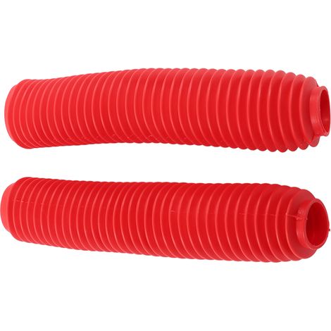 Paire de soufflets de fourche avant de moto, cache-poussière de rechange pour SUZUKI RM125 DR250 DRZ400 400 (rouge) (1/5)