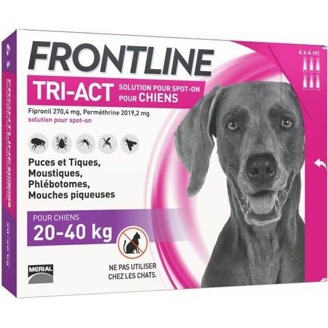 FRONTLINE TRI-ACT 20-40kg - 6 pipettes