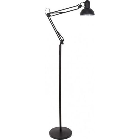 Lampada de RUTILO Lampada da terra articolata 1xe27 Nero opaco 180 cm Fabrilamp (1/2)
