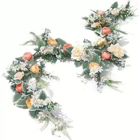 Décoration de vigne simulée, vigne de pivoine de printemps de mariage, décoration de table, 170 cm, couleur champagne (1/4)