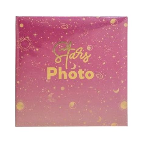Fotoalbum – Für 200 Fotos (10 x 15 cm) – Mond – Rosa – 100 Seiten (1/5)