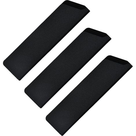 (Noir) 3 Pièces Protections de Lame, Protections de Lame en Plastique, Protège Couteau, Housse de Protection, Housse de Protection Couteau de Cuisine (1/5)
