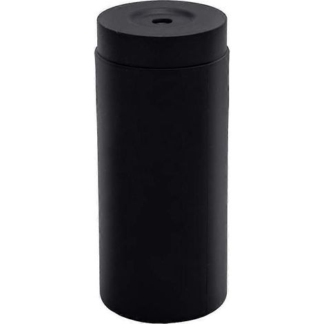 Flacon souple pour détergent pour évier de cuisine, distributeur de savon pour les mains en silicone pour salle de bain, distributeur de comptoir (noir) (1/5)