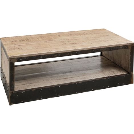 Couchtisch Mango 112x61x43 braun lackiert HEAVY INDUSTRY 264