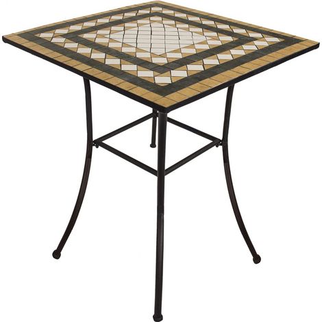 Tavolo Mosaico Classic quadrato cm 80x80x75h