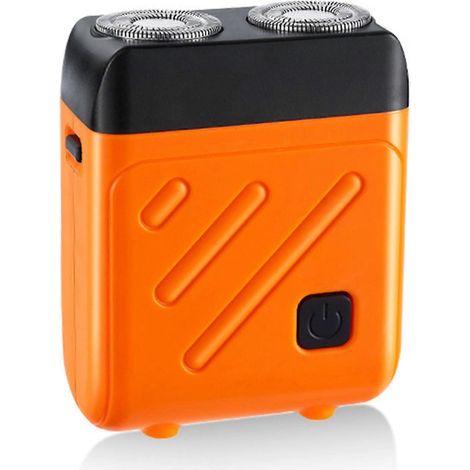 Rasoir électrique compact pour homme, format de poche, pour une utilisation quotidienne, orange (1/5)