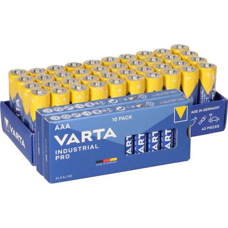 60x Varta Batterie Industrial 40x AA LR06 + 20x AAA LR3 Mignon Micro (1/5)