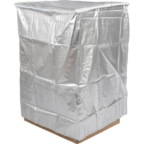 Housse pour machine à laver imperméable, anti-poussière et solaire avec fermeture éclair, en tissu Oxford. Protégez votre machine à laver avec cette housse de linge pour la maison et la cuisine. Gris (1/5)