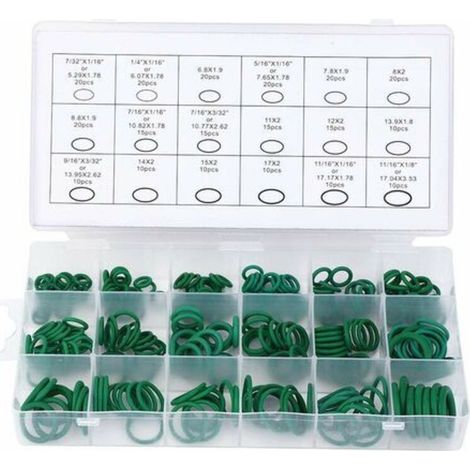 O-Ring, 270 Pieces High Temperature Resistant O-Ring, Buna-N Rubber Ring Assortment Kit (1/5)