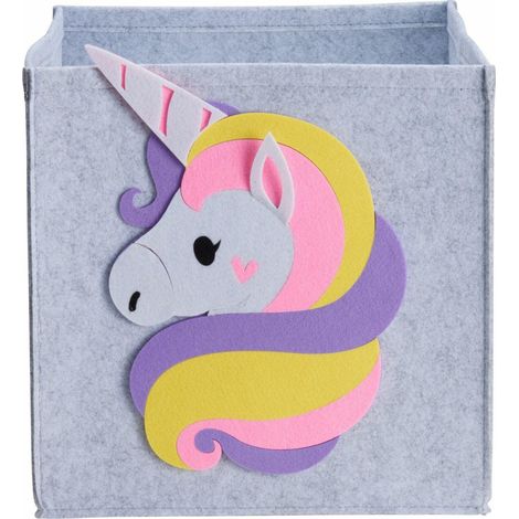 Einhorn-Stoffkorb für Spielzeug und Accessoires
