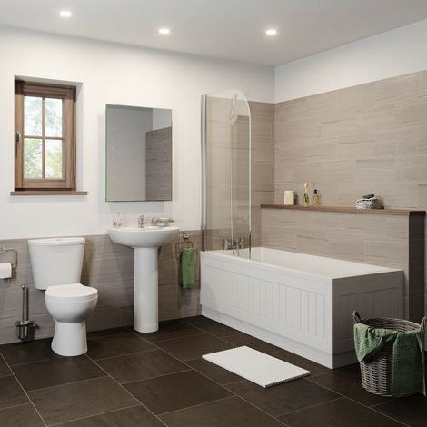 Essentials Bathroom Suite - Single Ended Bath (1/5)