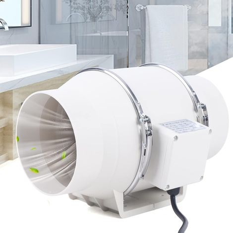 Ventilateur tubulaire Ventilateur d'extraction 540 m³/h 300 Pa 220 V 2600 tr/min Ventilateur d'extraction Ventilateur de salle de bain pour bureau, salle de bain, hall (1/5)
