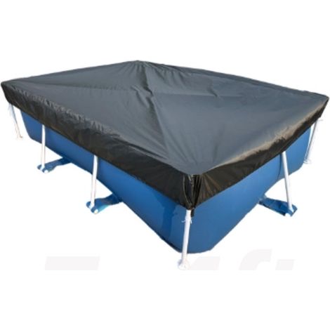 223 x 150 x 20 cm – Rund – Poolabdeckung für den Außenbereich – Poolabdeckung – mit Kordelzug und Aufbewahrungstasche – Staubdicht – UV-beständig (1/5)