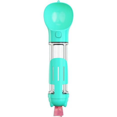 Distributeurs d'eau pour Chiens Boîteille d'eau pour Animaux de Compagnie Boîteille d'eau de Voyage pour Chien Portable avec Contenant de Nourriture Détachable pour Boire et Manger 2-Fei Yu (1/4)