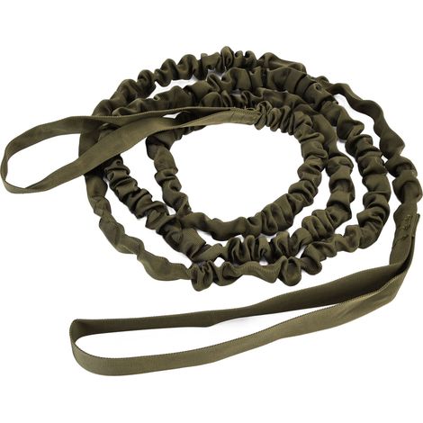 Corde de traction en nylon réglable et robuste pour vélo, portable et idéale pour le cyclisme en plein air, couleur vert militaire. (1/5)