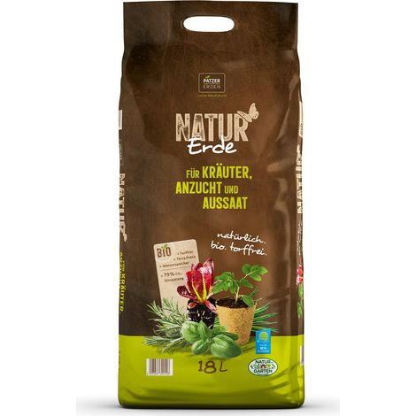 PATZER Erde für Kräuter Anzucht & Aussaat torffrei - 10 Liter