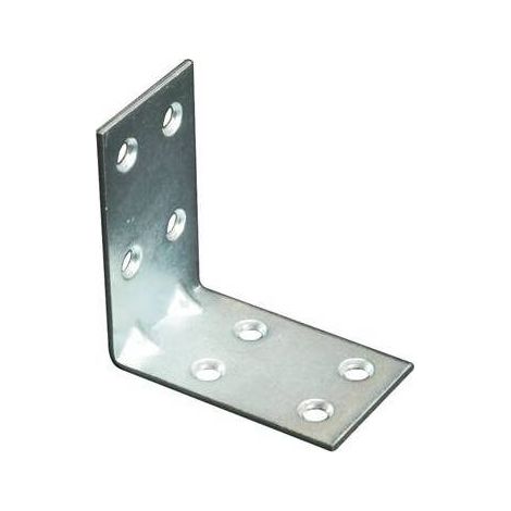 Piastrina di Giunzione Acciaio Zincato Angolare 50 Pz. mm. 50X50