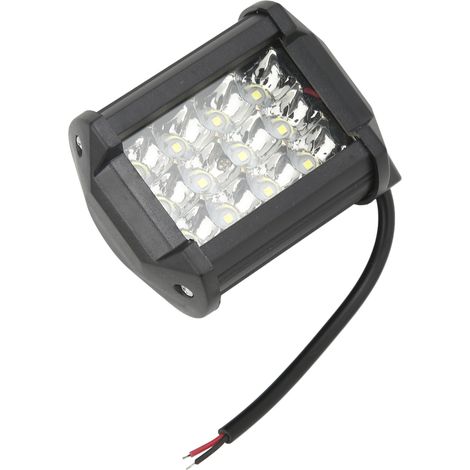 Phare de travail 36W 4x12LED Carré 6000K, Spot Anti-Brouillard Universel pour Voiture (1/5)
