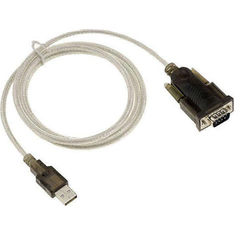 Câble convertisseur série USB vers RS-232 - PL2303TA - Longueur 1,8 m - Jeu de puces - DB9 (1/2)