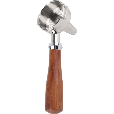 58-mm-Edelstahl-Siebträger mit Rosenholzgriff – Klassischer Kaffeefilter E, Barista-Zubehör für Espressomaschinen (1/5)