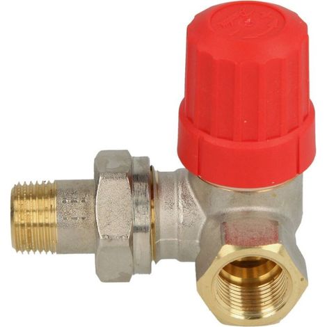 Danfoss Cuerpo de válvula RA-N 10 R 3/8, WE derecha, Niquelado mate, 013G0231