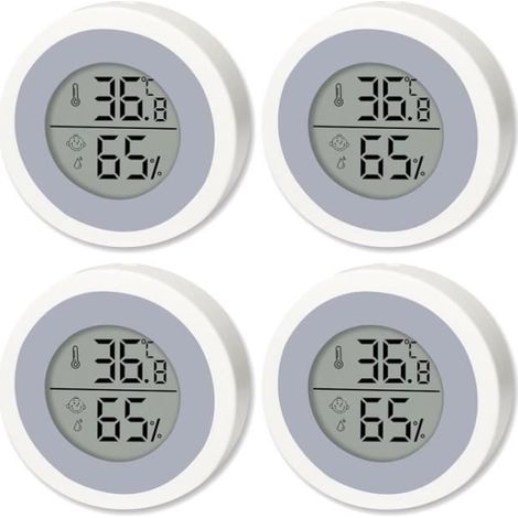 Mini-Innenthermometer - Digitaler Hochpräzisionssensor - Kunststoff - Weiß