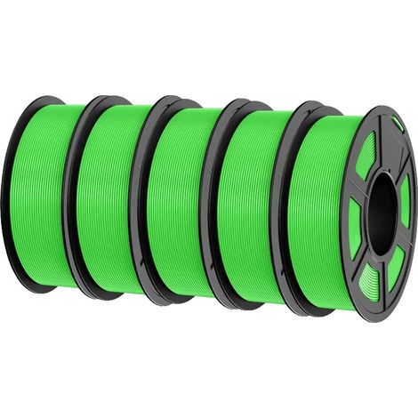 Filamento per stampante 3D, materiale PLA, compatibile con stampanti FDM, PLAplus 2.0 Verde (1/2)