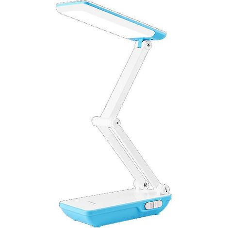 Lampe de bureau pliable, 3 modes d'éclairage, batterie rechargeable 800 mAh, 21 LED (bleues) (1/4)