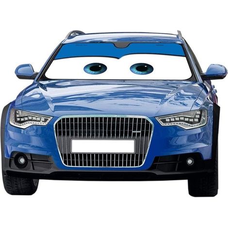 Pare Brise Soleil, Grands Yeux Pare Soleil Voiture Pare Brise Avant, Pare-soleils Intérieur La Protection Avant Parfaite Contre Les Rayons UV et la Chaleur dans Votre Voiture, 130 × 70 CM (1/4)