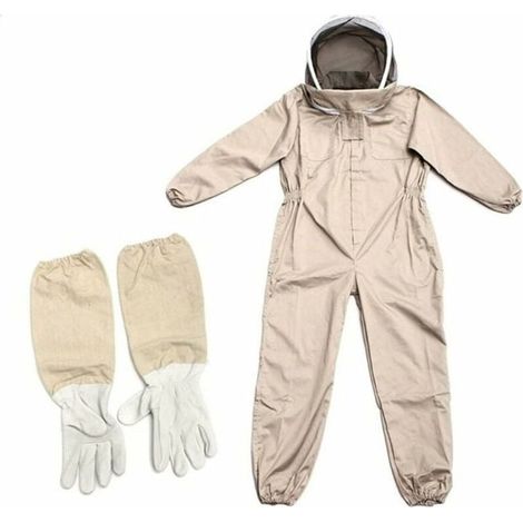Professionelle Imkerbekleidung – mit freistehendem Schleier und langen Handschuhen (XL) (1/5)