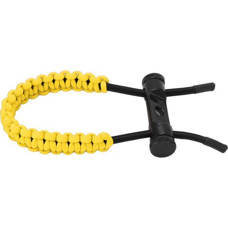 Sangle de Poignet Réglable pour Arc à Poulies - Corde Tressée Jaune pour Entraînement (1/5)
