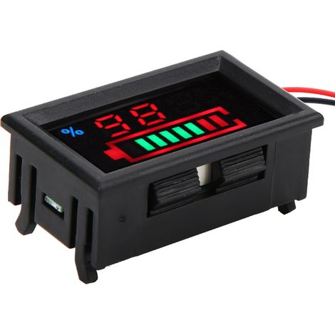 Testeur numérique LED YB27VE pour voiture électrique : tension et autonomie de la batterie au lithium 60 V. Affichage de la puissance de la batterie. (1/5)