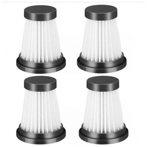 Lot de 4 filtres HEPA de rechange pour aspirateur sans fil pour Moosoo K12 K12 Pro K13, pour Genius Invictus One 1.0 X7 / 2.0, pour Foxnovo 13KPA accessoires de filtre pour aspirateur à main (1/4)