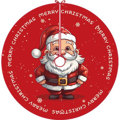 Nappe de Noël, jupe de sapin de Noël, décorations de Noël 90 cm, Père Noël