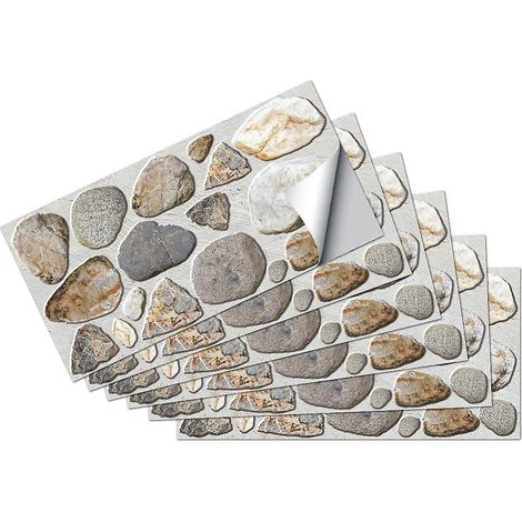 15cm  30cm Imitation De Pav Vintage Givr Stickers Muraux Dcoration Murale Rnovation Papier Peint Autocollant Autocollant Rsistant  L'huile De Cui (1/4)