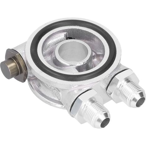 Support de filtre à huile avec thermostat, adaptateur sandwich 3/4in 16-UNF AN10 M18x1,5mm, raccord universel pour voiture, kit complet (1/5)