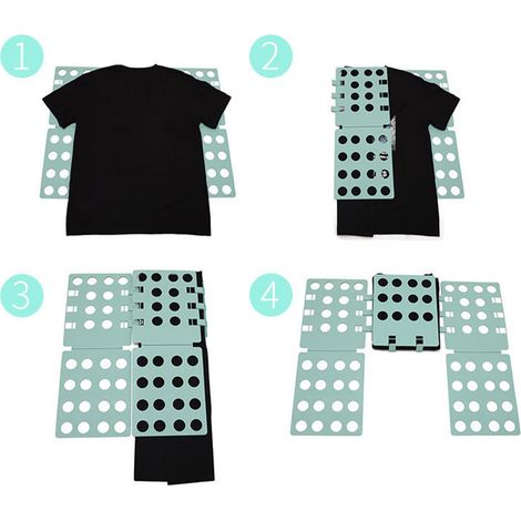 Grande planche à plier pour la maison, planche à plier extra-large, planche de rangement pour vêtements pliés, vert nordique (1/5)
