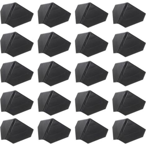 Irovami Protections angles plastique 50mm – Carton noir, déménagement transport – Idéal pour meubles, protection, 200 pièces (1/5)