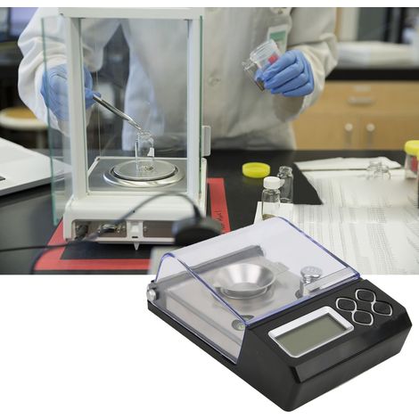 Professionelle, hochpräzise digitale Milligrammwaage für Pulver und Schmuck, 20 g/0,001 g (1/5)