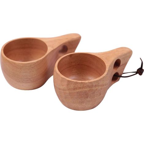 2er-Set nordische Elefanten-Kaffeebecher aus Holz, 200 ml, Weinbecher als Geschenk, skandinavischer Stil (1/5)