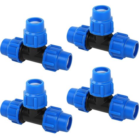 Tuyau PE 25mm connecteur Té Gardena, raccord PP 25mm raccord, connecteur de Serrage PE Accessoires pour tuyaux PE 25mm - idéal pour l’Irrigation du Jardin (1/5)